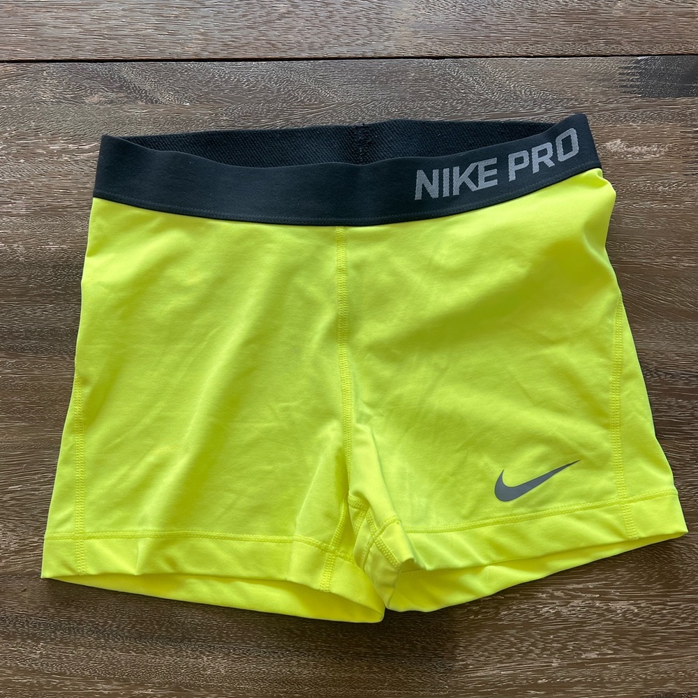 ❌SOLD❌ Nike Pro Neon Shorts💛
